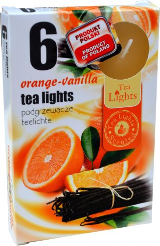 Свещ чаена ароматизирана 6-ца ORANGE VANILLA №440 /15 комплекта  в стек/ ADMIT