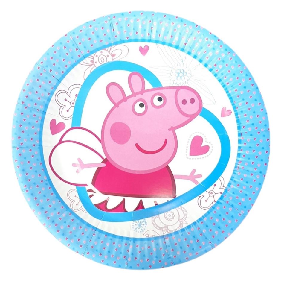 Чиния за парти 10ка кръг Peppa Pig Ф18см Disney