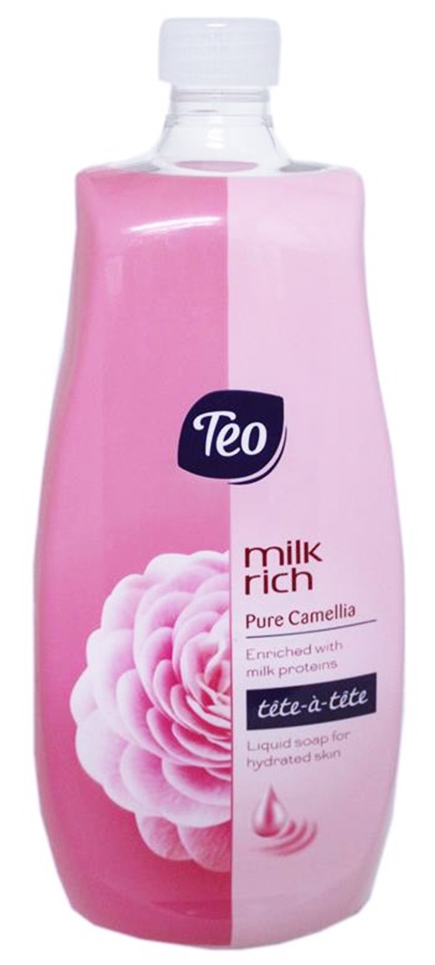 Течен сапун ТЕО 800ml Rich milk розов /12 броя в кашон/