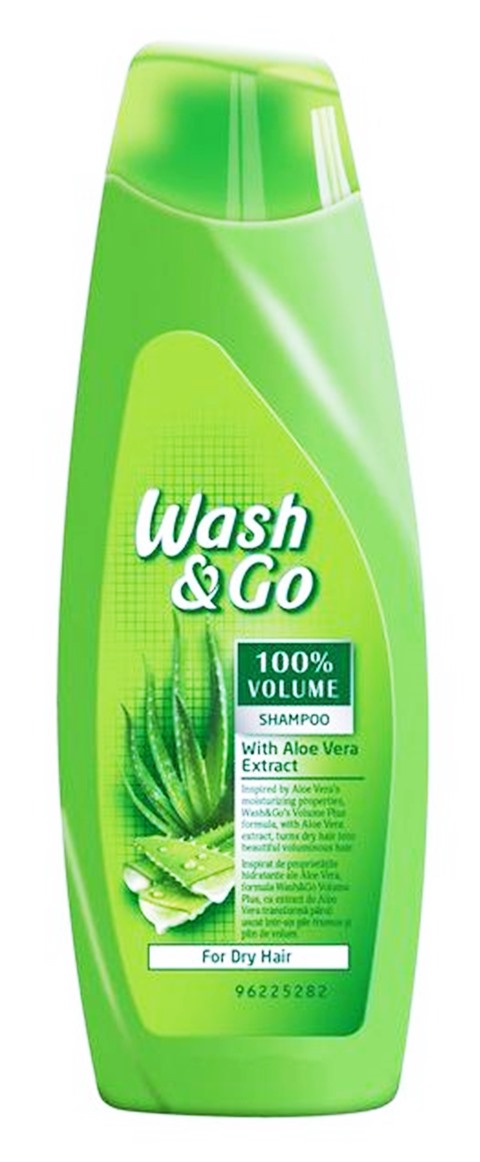 Шампоан Wash and Go Aloe Vera Extract за суха коса 400 мл/6бр. в стек/