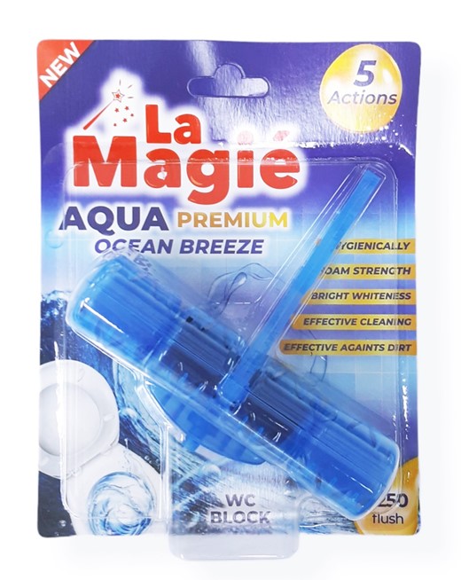 Кошничка за тоалетна чиния La Magic синя вода ОКЕАН 40г