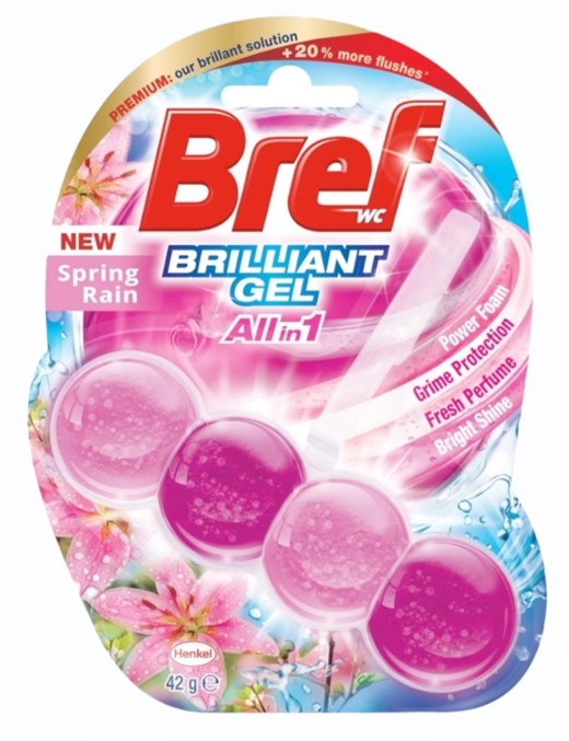 Bref Premium Brilliant Gel All in 1 Spring Rain 42g/11 броя в кашон/