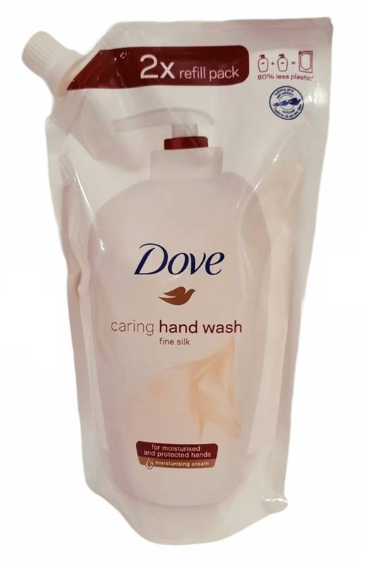 Течен сапун Dove пълнител 500 ml fine silk/10 броя в кашон/