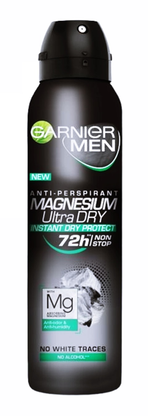Дезодорант мъжки GARNIER MAGNESIUM Ultra dry 72h 150 ml