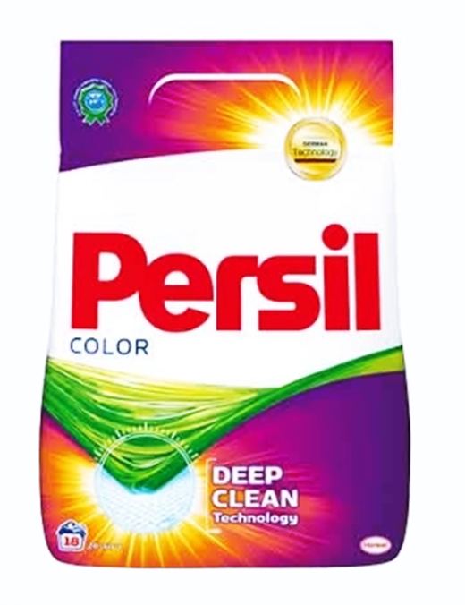 Прах за пране 1,17кг Persil Deep Clean COLOR 18 пранета цветно/8 броя в кашон/