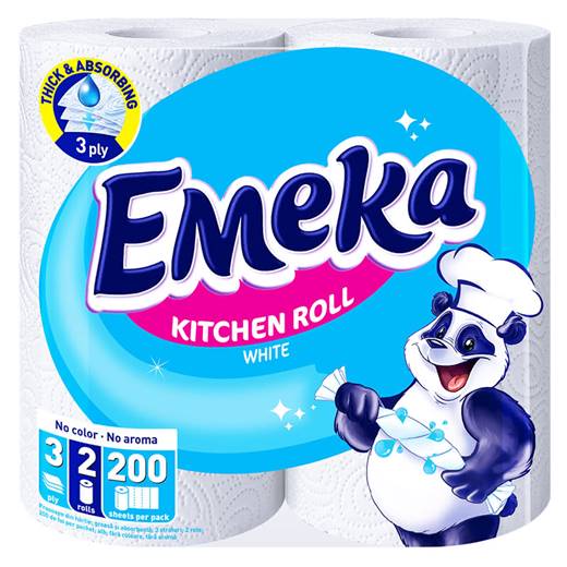 Кухненска ролка EMEKA WHITE 2 броя в пакет /10 пакета в чувал/