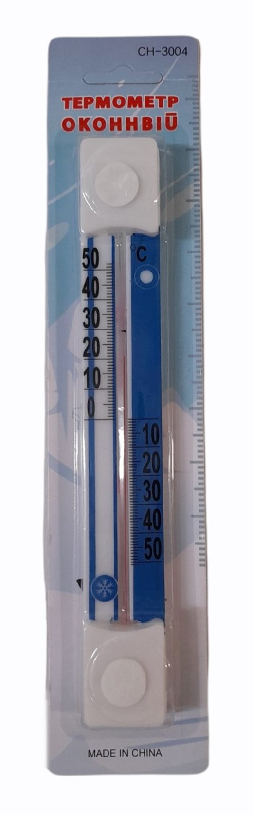 Термометър пвц 20см на картон №CH-3004