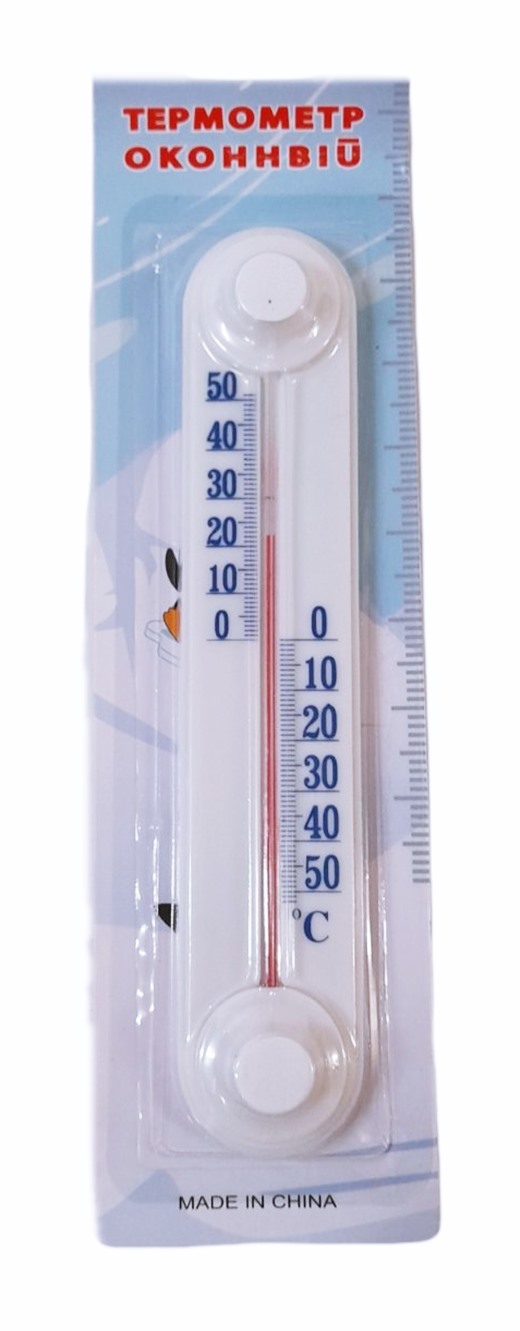 Термометър пвц 20см на картон №CH-165