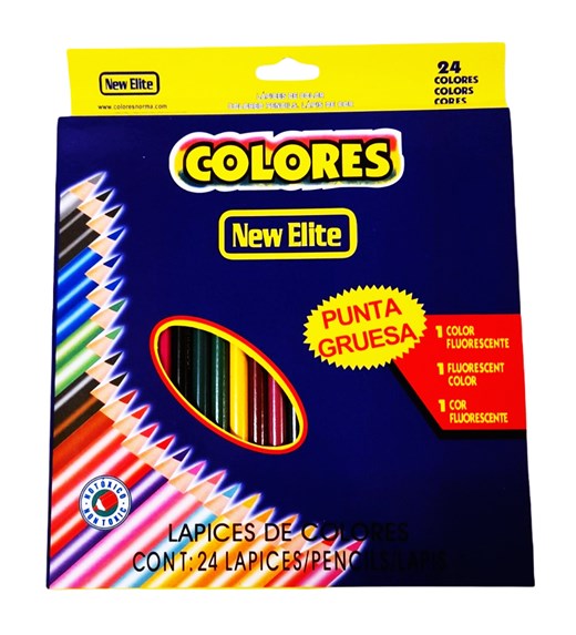 Моливи в кутия 24 цвята COLORES /6 комплекта в стек/