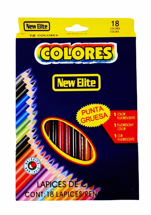 Моливи в кутия 18 цвята COLORES /12 комплекта в стек/