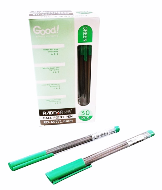 Химикалка RADDAR №RD-607 зелен /30 броя в кутия/