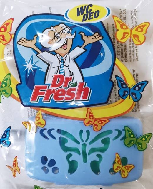 Кошничка за тоалетна чиния Dr. Fresh синя