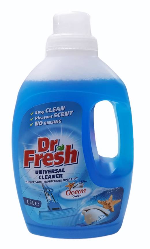 Dr. Fresh универсален почистващ препарат 1,5 L Ocean син