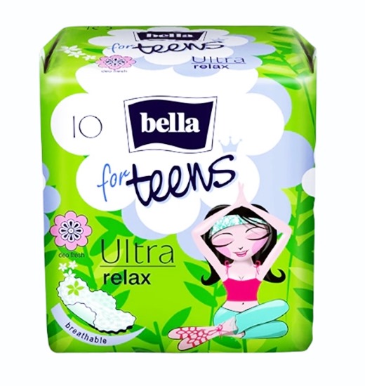 Дам. превръзки Bella for teens ultra relax 10бр. в пакет