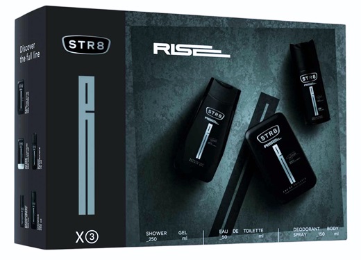 STR8 RISE комплект дезодорант 150 мл с душ гел 250 мл и тоалетна вода 50 мл в кутия