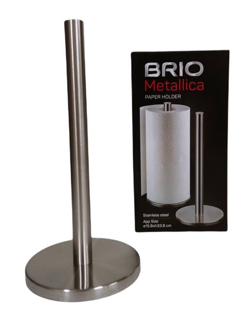 Поставка за кухненска ролка BRIO Metallica 15/32,5см №106937 /12 броя в кашон/