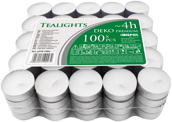 Свещ чаена 100 броя в пакет pf10-100s /10 пакета в кашон/