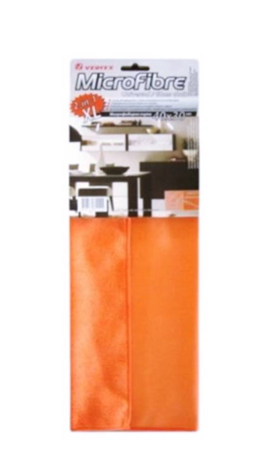 Кърпа микрофибър 40  х 30см двустранна оранжева VRTX №102084
