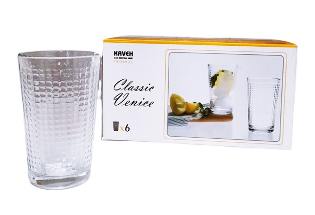 Чаша стъкло Kaveh CLASSIC - VENICE 200мл 6 броя в кутия №TR5090GCL