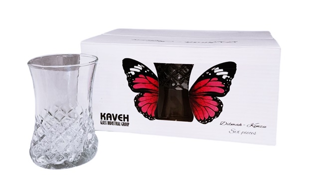 Чаша стъкло Kaveh DILMAH KENZU 150мл 6 броя в кутия №TT281WCL