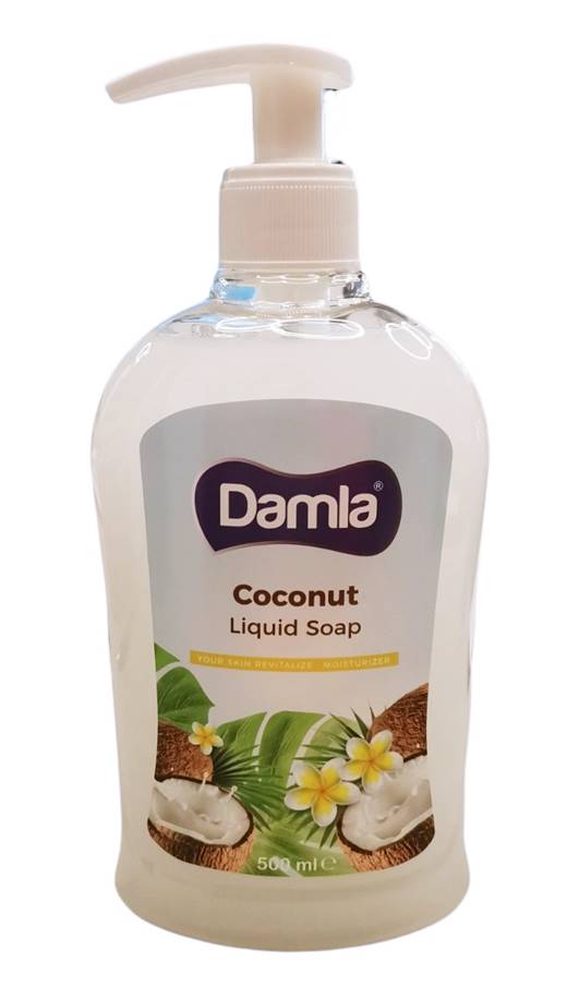 Течен сапун Damla помпа 500ml кокос /12 броя в стек/