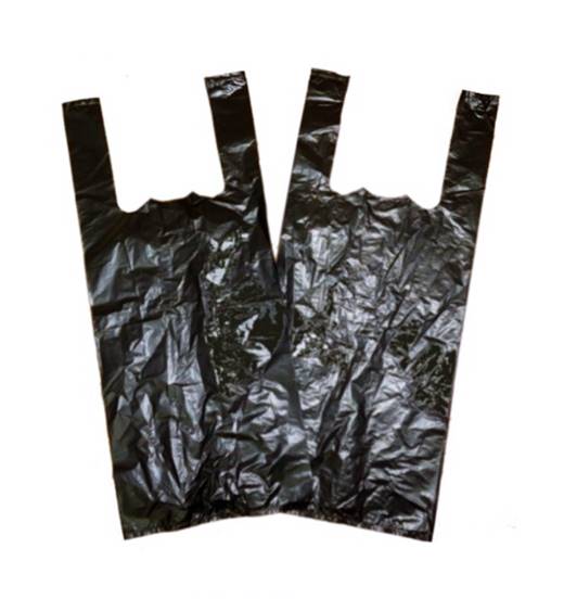 Торбички с дръжки 44смх77см 50 броя в опаковка черни /10 опаковки в чувал/