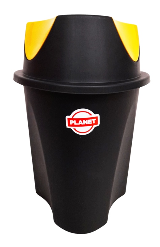 Кош за боклук Planet TWIST №3/15 л черно/жълто