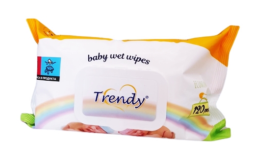 Мокри кърпи "Trendy" 120бр /12 пакета в кашон/