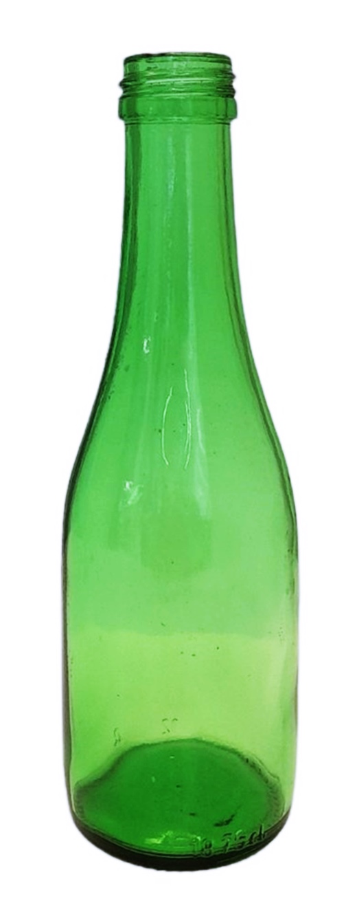 Бутилка зелено стъкло без капачка 187,5мл