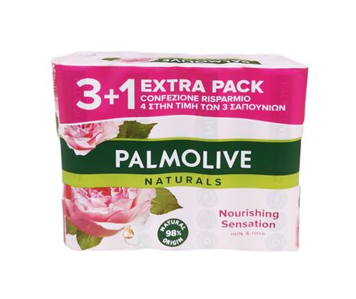 Сапун Palmolive 4 броя х 90 г в пакет MILK and ROSE
