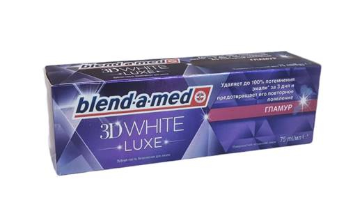 Паста за зъби BLEND-A-MED 75ml 3D WHITE LUX Glamour R /12 броя в стек/