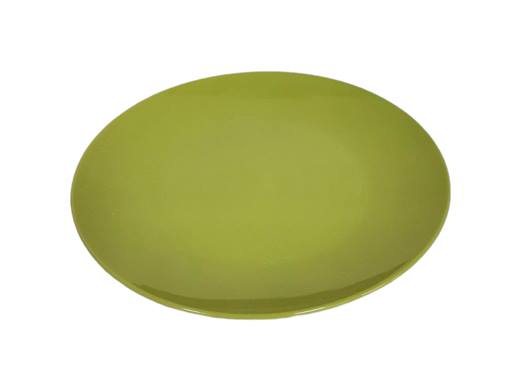 Чиния порцелан зелена Ф25 см
