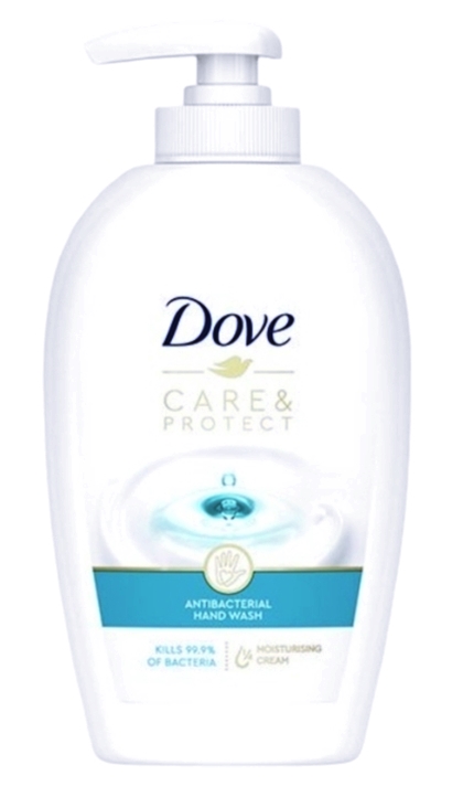 Течен сапун Dove помпа 250 ml Care Protect R/6 броя в кашон/
