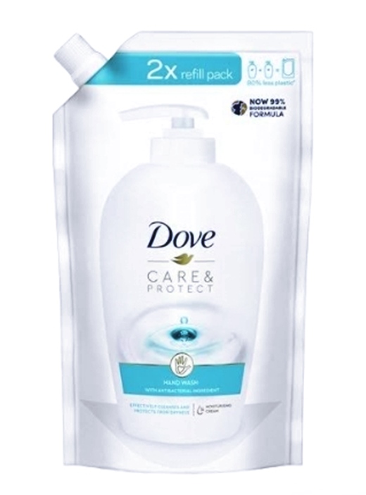 Течен сапун Dove пълнител 500 ml Care protect R/10 броя в кашон/