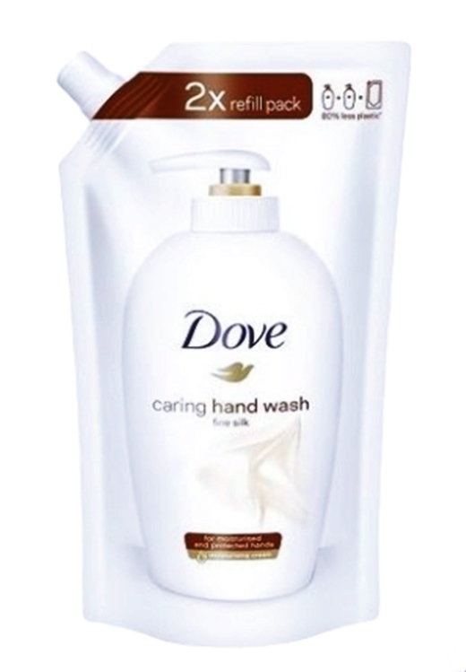 Течен сапун Dove пълнител 500 ml Fine Silk R/10 броя в кашон/