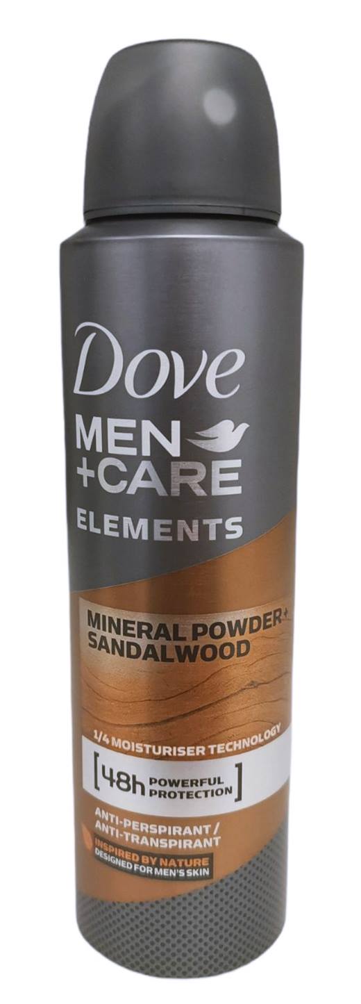 Дезодорант мъжки DOVE mineral powder sandalwood /6 броя в стек/