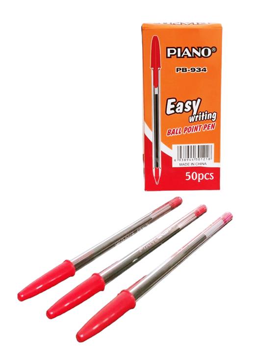 Химикалка PIANO №PB-934 червен /50 броя в кутия/