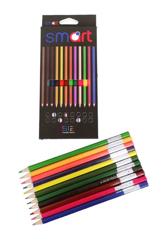 Моливи в кутия 12 цвята SMART /12 комплекта в стек/