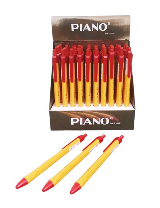 Химикалка PIANO №PT-208 червен /50 броя в кутия/