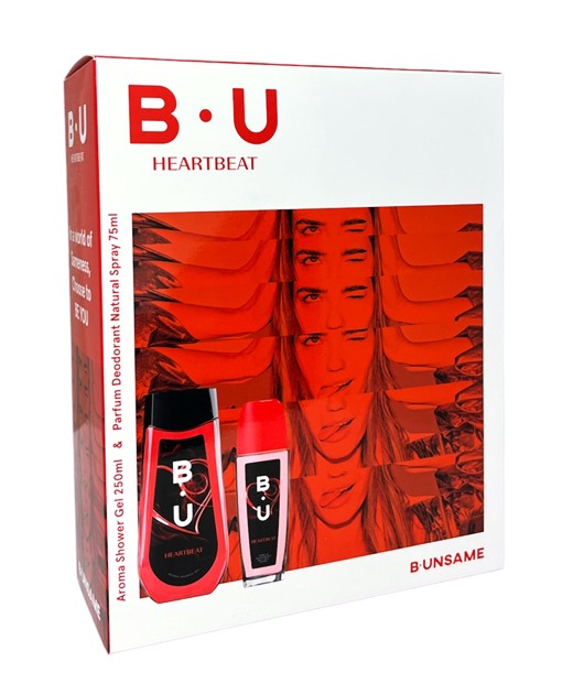 Комплект B.U. HEARTBEAT  тоалетна вода 75 мл с душ гел 250 мл в кутия