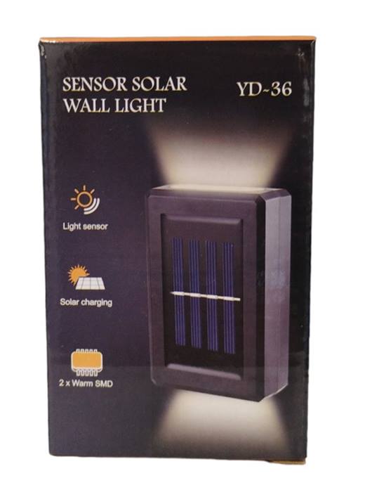 Фенер соларен със сензор за движение и светлина №YD-36