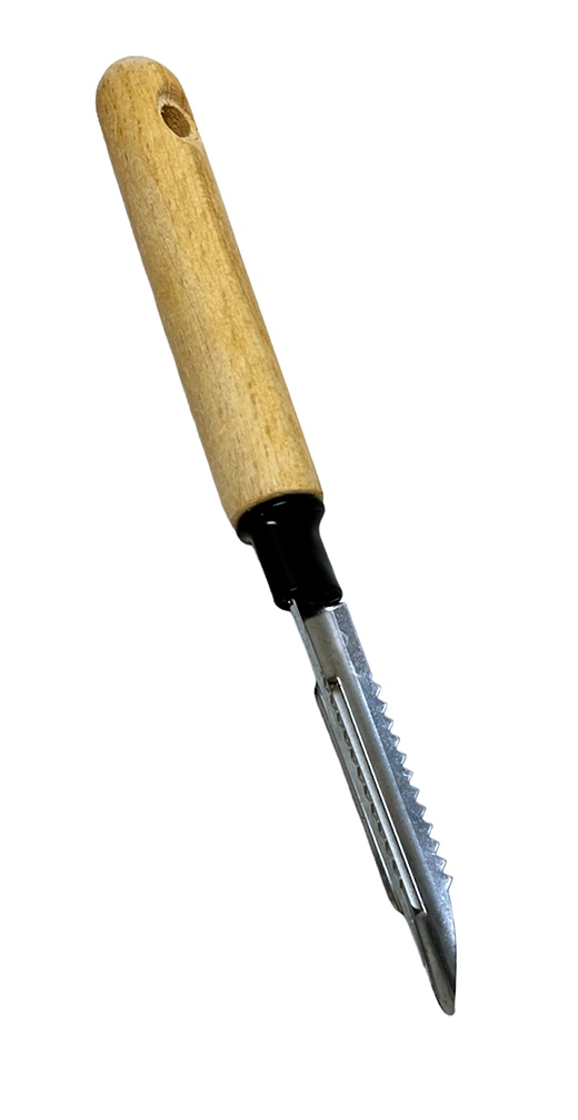 Белачка назъбена с вертикален нож с дървена дръжка LFX №LFX-136 /30 броя на дисплей/
