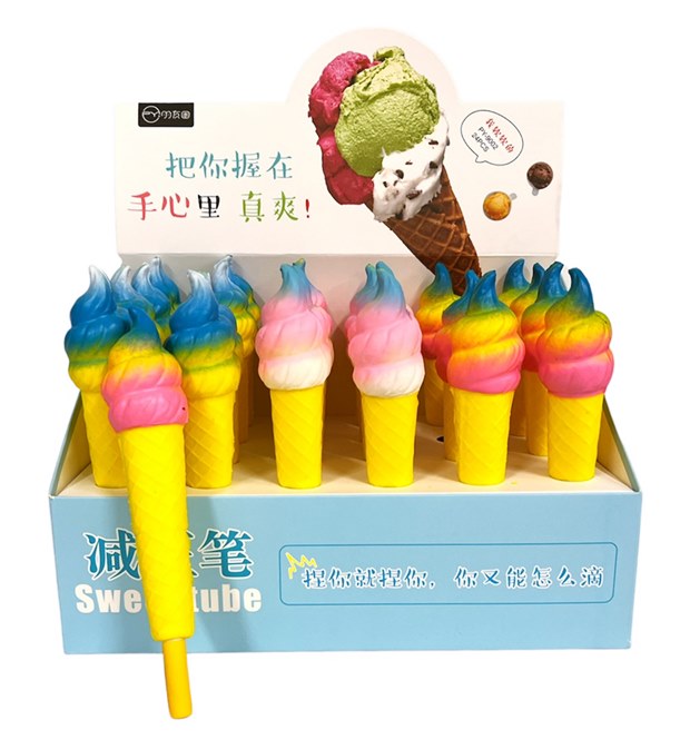 Химикалка SQUISHY сладолед  №PY-9002  /24 броя в кутия/