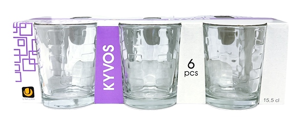Чаша за водка 155 ml Ф65/Н79 mm Uniglass Kyvos 6 броя в опаковка №54050 /6 комплекта в кашон/