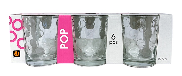 Чаша за водка 155 ml Ф65/Н79 mm Uniglass Pop 6 броя в опаковка №54056 /6 комплекта в кашон/
