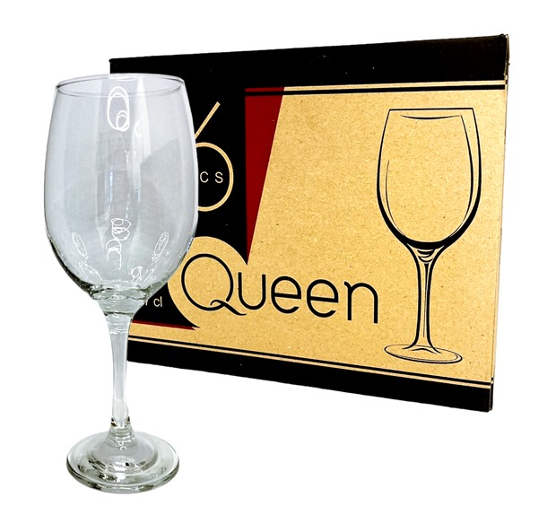 Чаша за вино 470 ml Ф86.5/Н221 mm Uniglass Queen 6 броя в кутия №93516