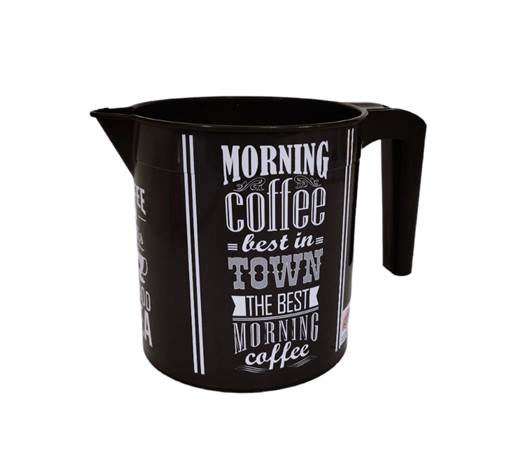 Кана пвц Elif декор COFFEE черна 1,5л