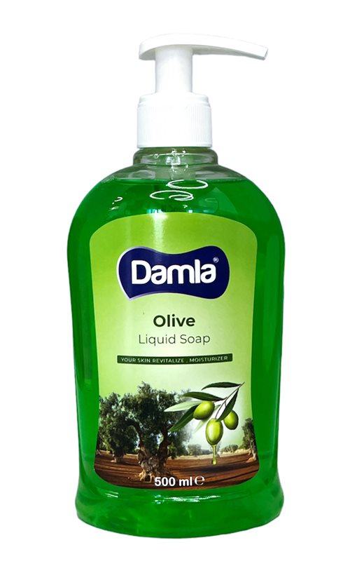 Течен сапун Damla помпа 500ml маслина /12 броя в стек/