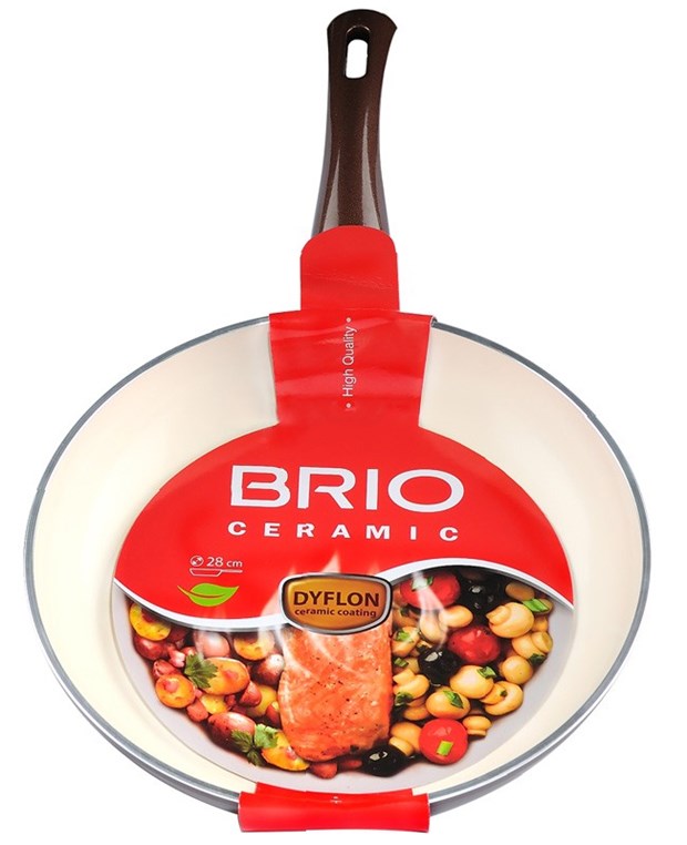 Тиган BRIO Ceramic  с керамично покритие Ф28см №102806 /6 броя в кашон/