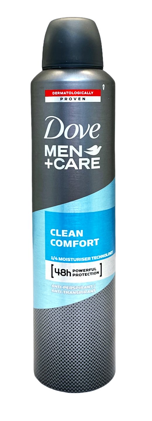 Дезодорант мъжки DOVE 250ml Men Care Clean Comfort R /6 броя в стек/